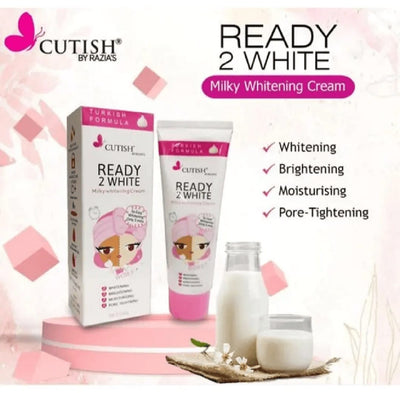 Cutish Ready To White Milky Whitening Cream - 120 Grams Best Results