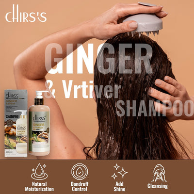 Chirs’s Uk Ginger And Vetiver Shampoo 2in1 Turkish Formula (400ml)