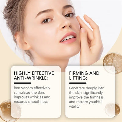 Botox Bee Venom Wrinkle Cream – Anti-Aging & Moisturizing Formula | Smooth Fine Lines, Hydrate Skin, Boost Collagen (20g)(H)
