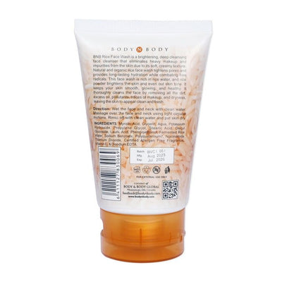 BNB Rice Face Wash 120 Ml Face Cleanser
