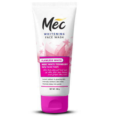 Mec Flawless Whitening Face Wash 100gm