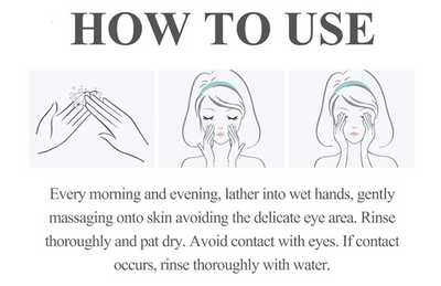 DISAAR Vitamin C Glowing Facial Wash Hyaluronic Acid Multi Function 100ml