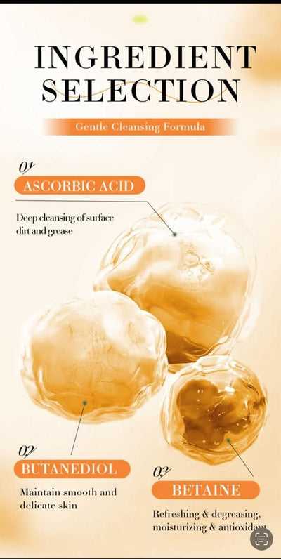 Pure Beauty Vitamin C Whitening Face Wash 100g Deeply Clean Skin Oil Vitamin C Face Wash Original