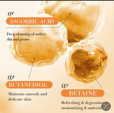 Pure Beauty Vitamin C Whitening Face Wash 100g Deeply Clean Skin Oil Vitamin C Face Wash Original