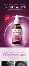 niacinamide serum dark spot remover whitening serum freckles treatment brightening serum vitamin b3 face serum pigmentation remover beauty serum moisturising serum for women skin glow essence