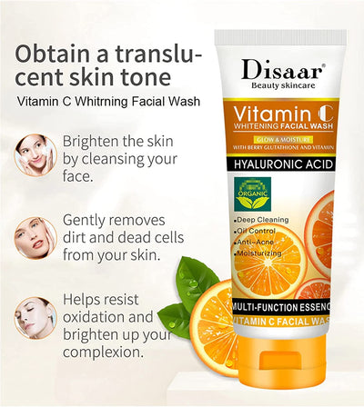 DISAAR Deep Cleansing Moisturizing Vitamin C Face Wash 100ml