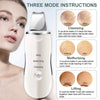 Rechargeable Ultrasonic Skin Scrubber – Deep Cleansing Facial Spatula & Blackhead Remover with Vibration & Peeling Modes(H)