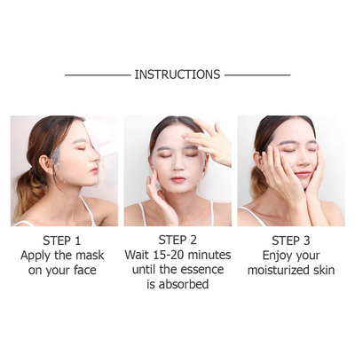 BIOAQUA Wonder Blueberry Whitening Pure Esence Hyaluronic Acid Face Serum & BIOAQUA Blueberry Moisturizing Facial Sheet Mask