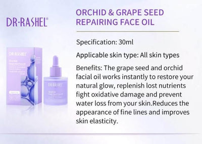 DR.Rashel Orchid & Grape Seed Repairing Skin Care Multipurpose Face Oil 35ml DRL- 1716