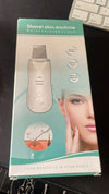 Rechargeable Ultrasonic Skin Scrubber – Deep Cleansing Facial Spatula & Blackhead Remover with Vibration & Peeling Modes(H)