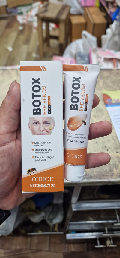 Botox Bee Venom Wrinkle Cream – Anti-Aging & Moisturizing Formula | Smooth Fine Lines, Hydrate Skin, Boost Collagen (20g)(H)