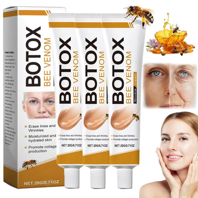 Botox Bee Venom Wrinkle Cream – Anti-Aging & Moisturizing Formula | Smooth Fine Lines, Hydrate Skin, Boost Collagen (20g)(H)